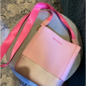 Cute pink juicy couture side bag with single strap